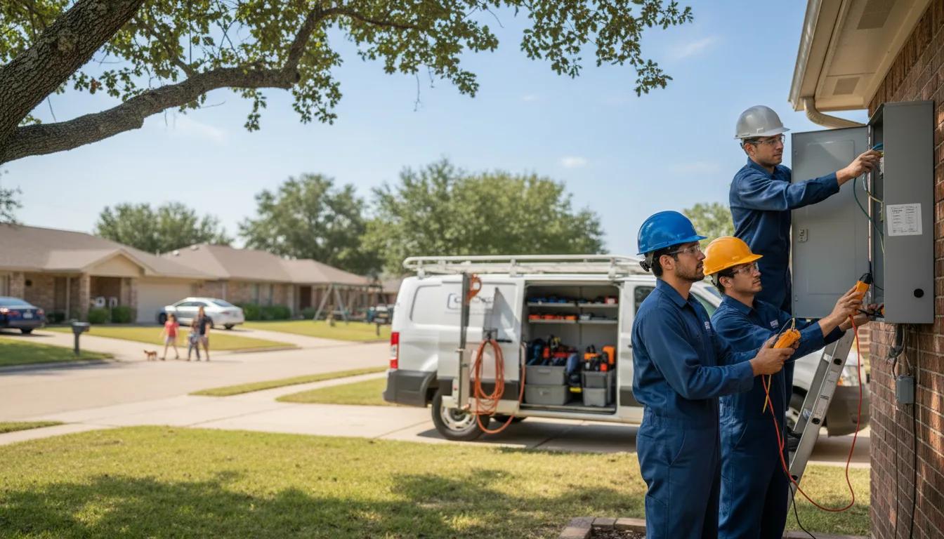 Certified electrician providing emergency electrical services in Bonnie, IL